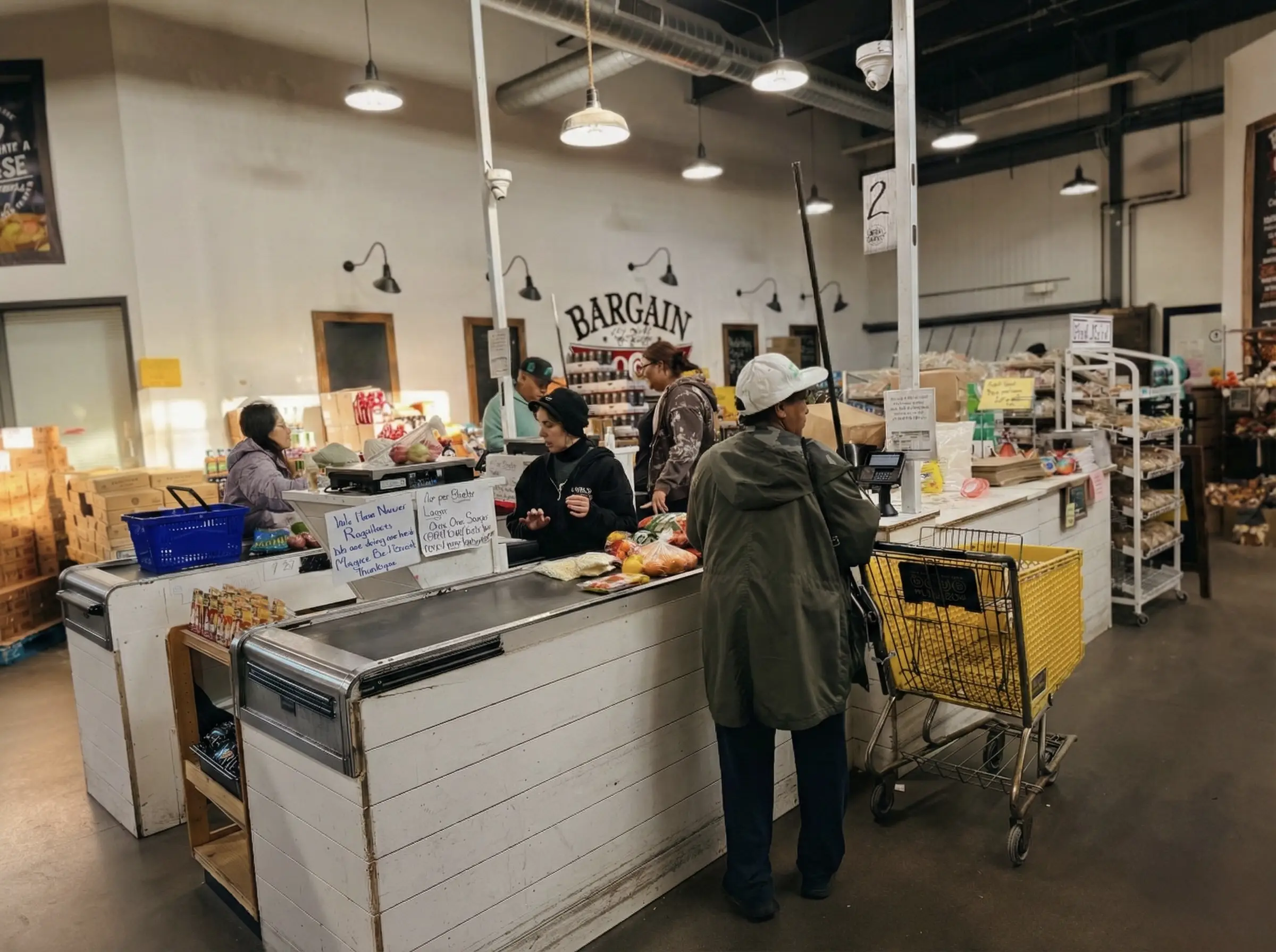 Bargain Grocery checkout interaction